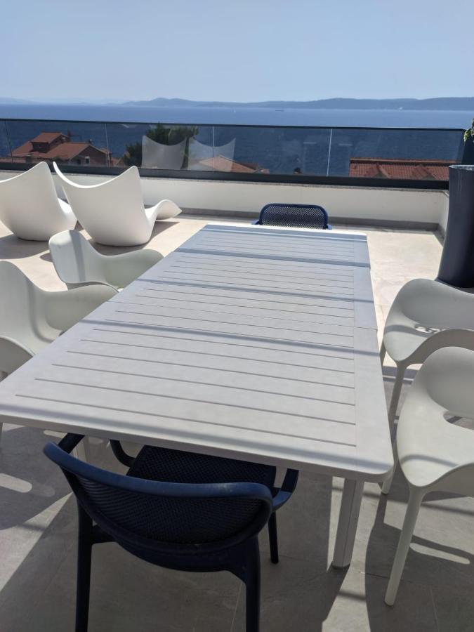 Luxury Apartment- Balcony- Private Rooftop And Jacuzzi- Common Pool Трогир Экстерьер фото