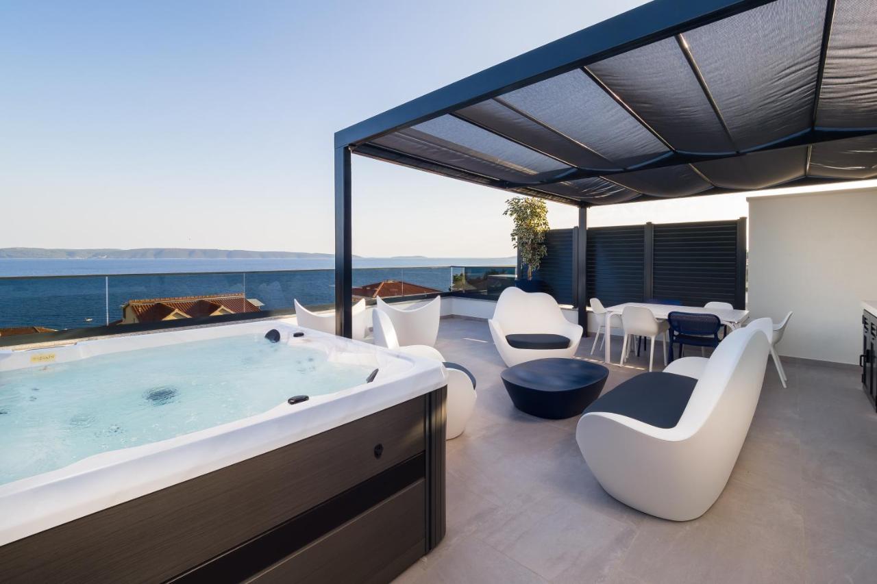Luxury Apartment- Balcony- Private Rooftop And Jacuzzi- Common Pool Трогир Экстерьер фото